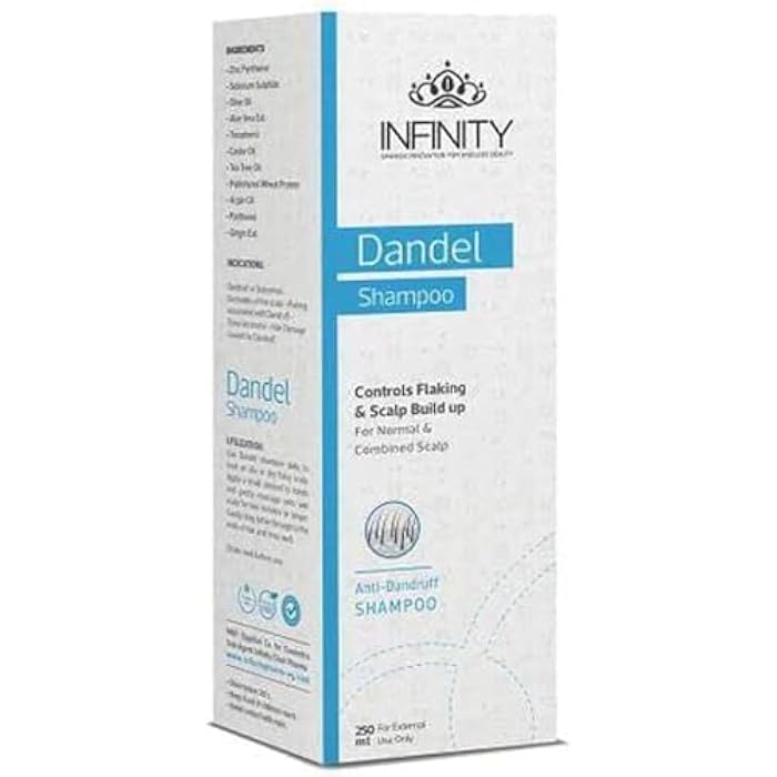 Infinity Dandel Medicated Anti-Dandruff Shampoo - Effective Dandruff & Itch Treatment with Pyrithione Zinc & Selenium + Nourishing Natural Oils - 250ml I by Al Shabrawini Pharmacy - Image 1